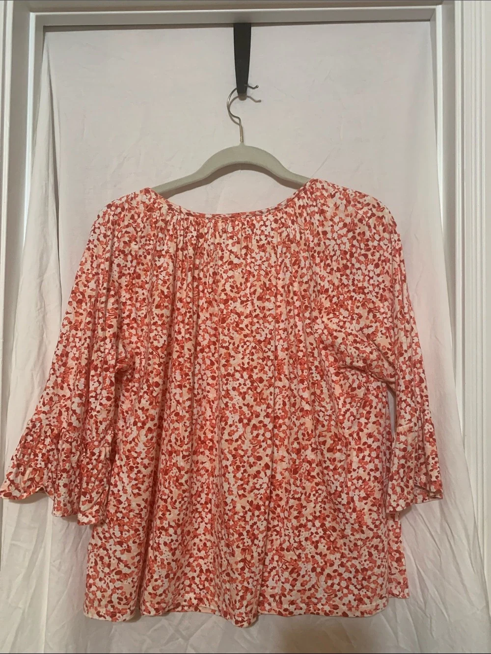 Michael Kors peasant top with bell sleeves